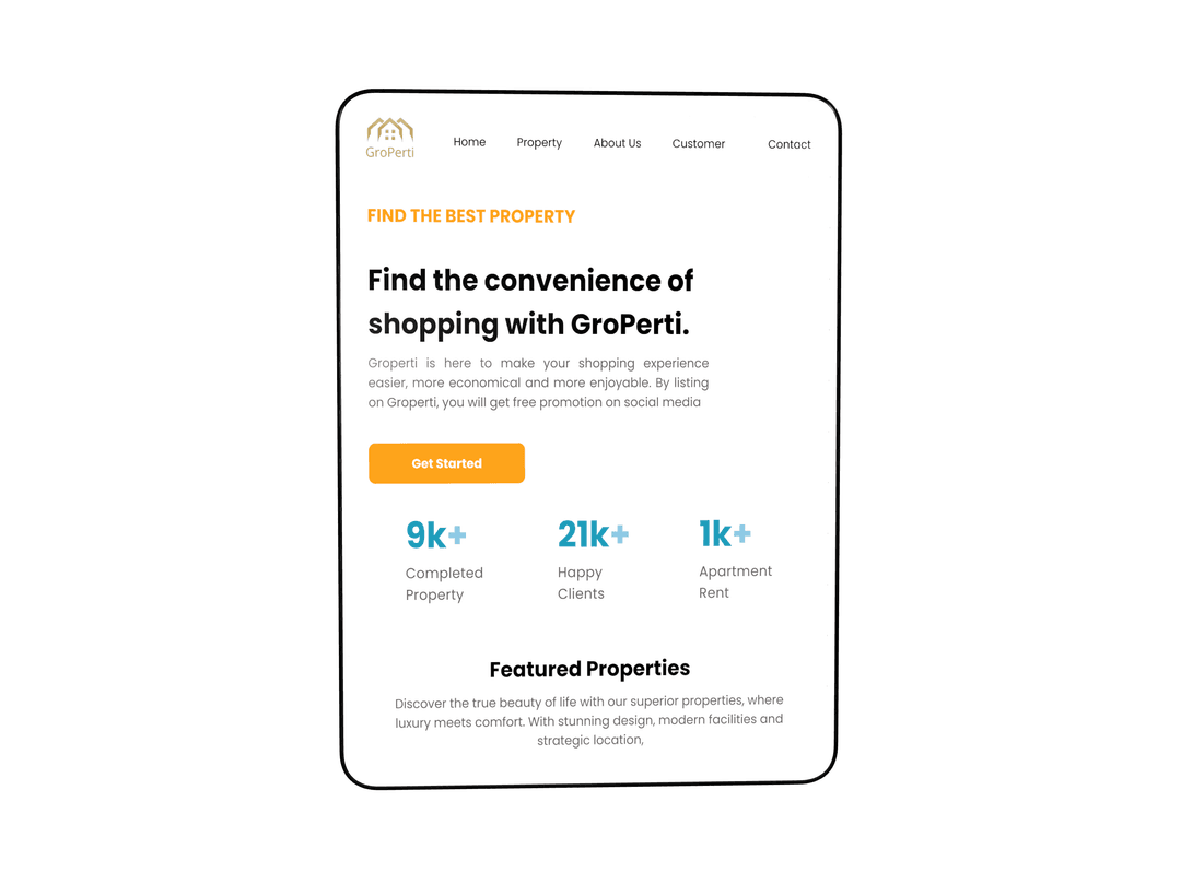 Landing Page Groperti Ipad